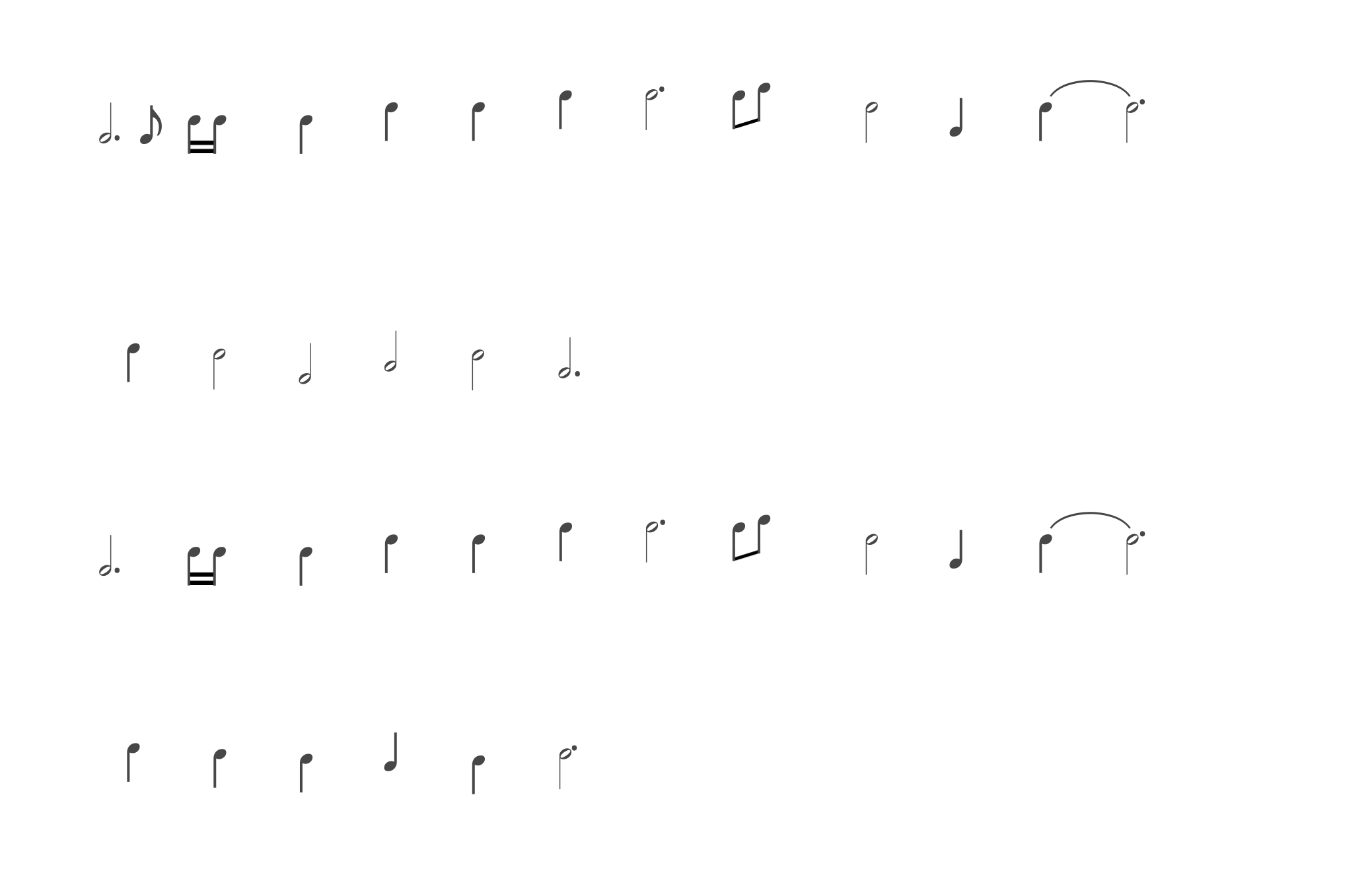 music notes of Goodbye-a Paul Macca song